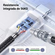 Cable UGREEN USB-A a USB-C trenzado 1M 18W - 60126