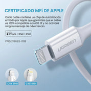 UGREEN Cable USB-C to Lightning 30W