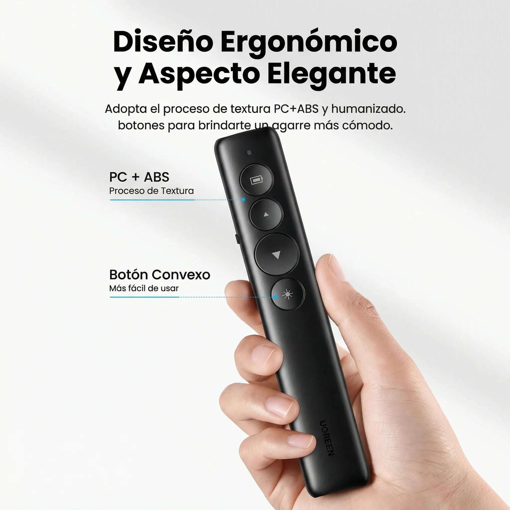 Puntero Presentador Láser UGREEN 2.4 GHz Alcance hasta 200m - 50654