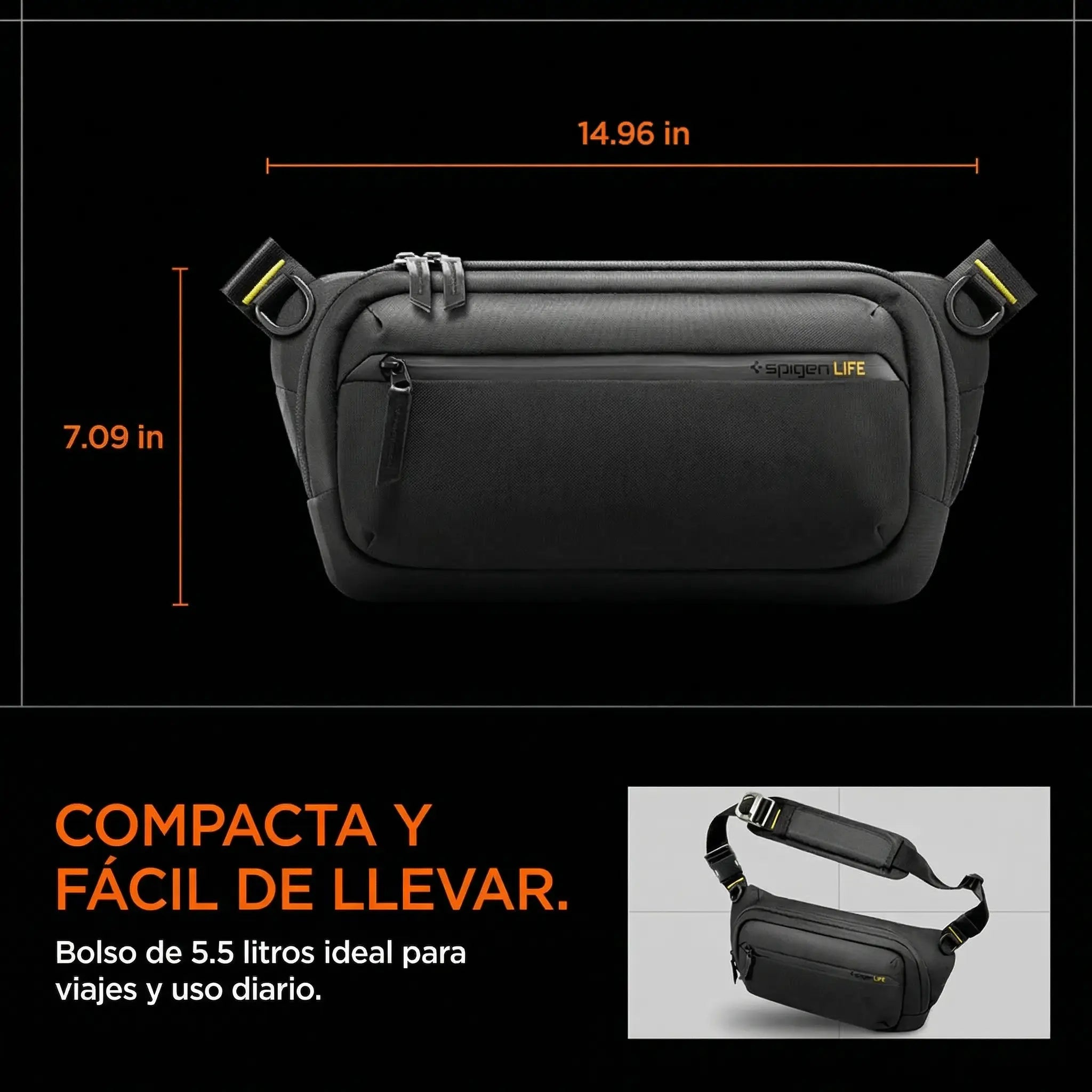 Riñonera Spigen Sling Bang Bolso