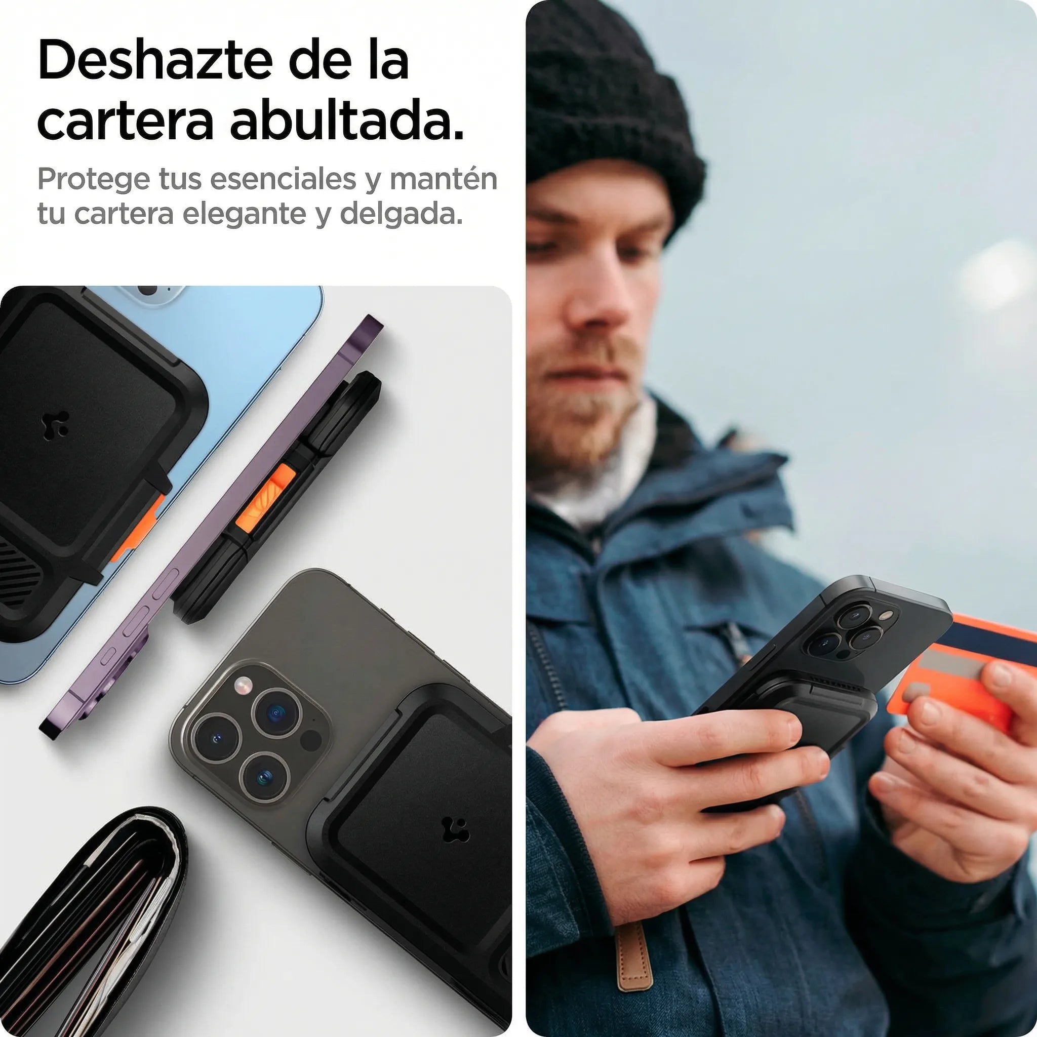 Tarjetero Spigen Lock Fit Wallet MagSafe
