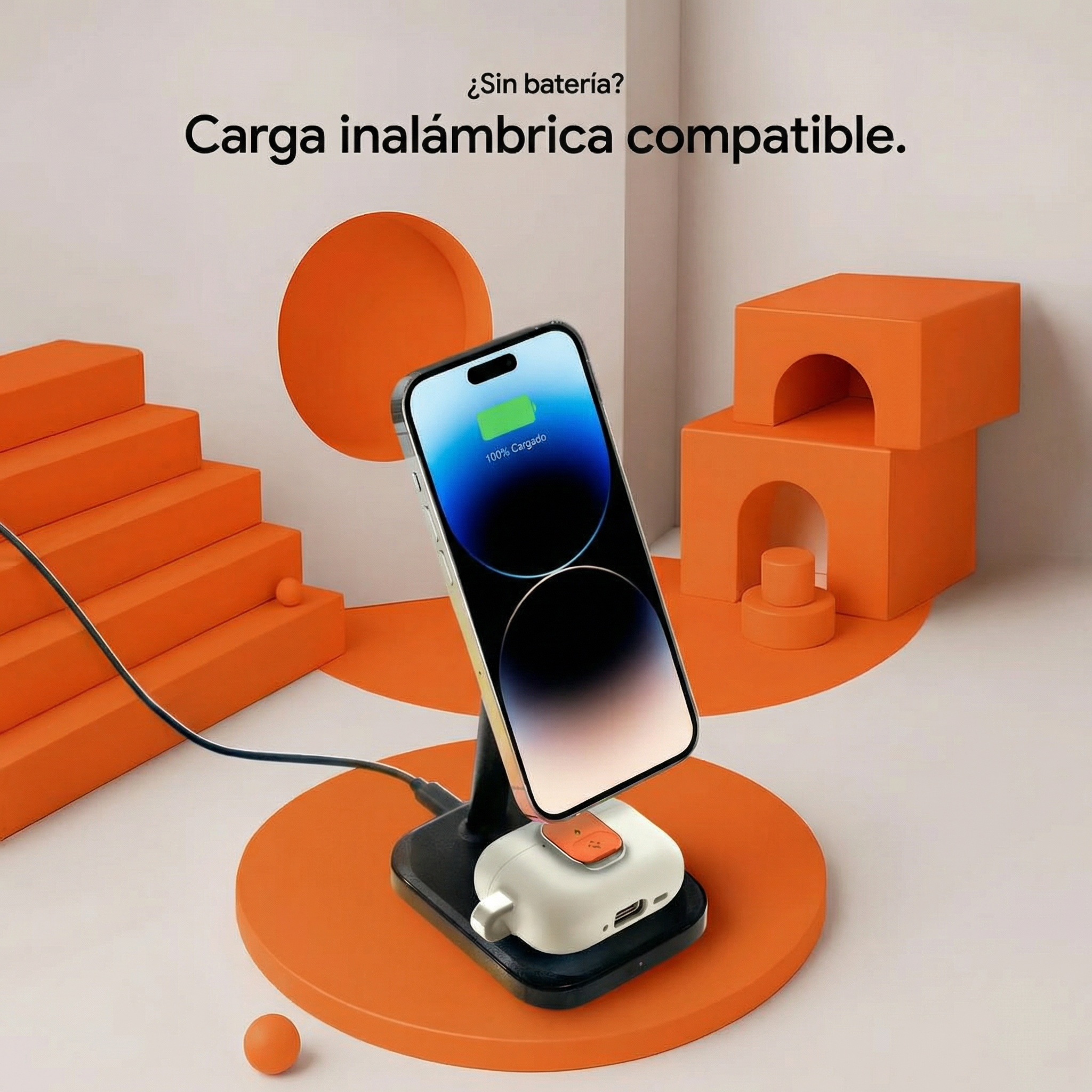 Case Spigen Nano Pop Lock AirPods Pro 3 - Orange Beige