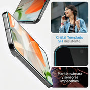 Protector de pantalla Spigen EZ FIT GLAS.tR Pixel 10 / 10 Pro / 9 / 9 Pro (2 UND)