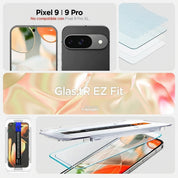 Protector de pantalla Spigen EZ FIT GLAS.tR Pixel 10 / 10 Pro / 9 / 9 Pro (2 UND)