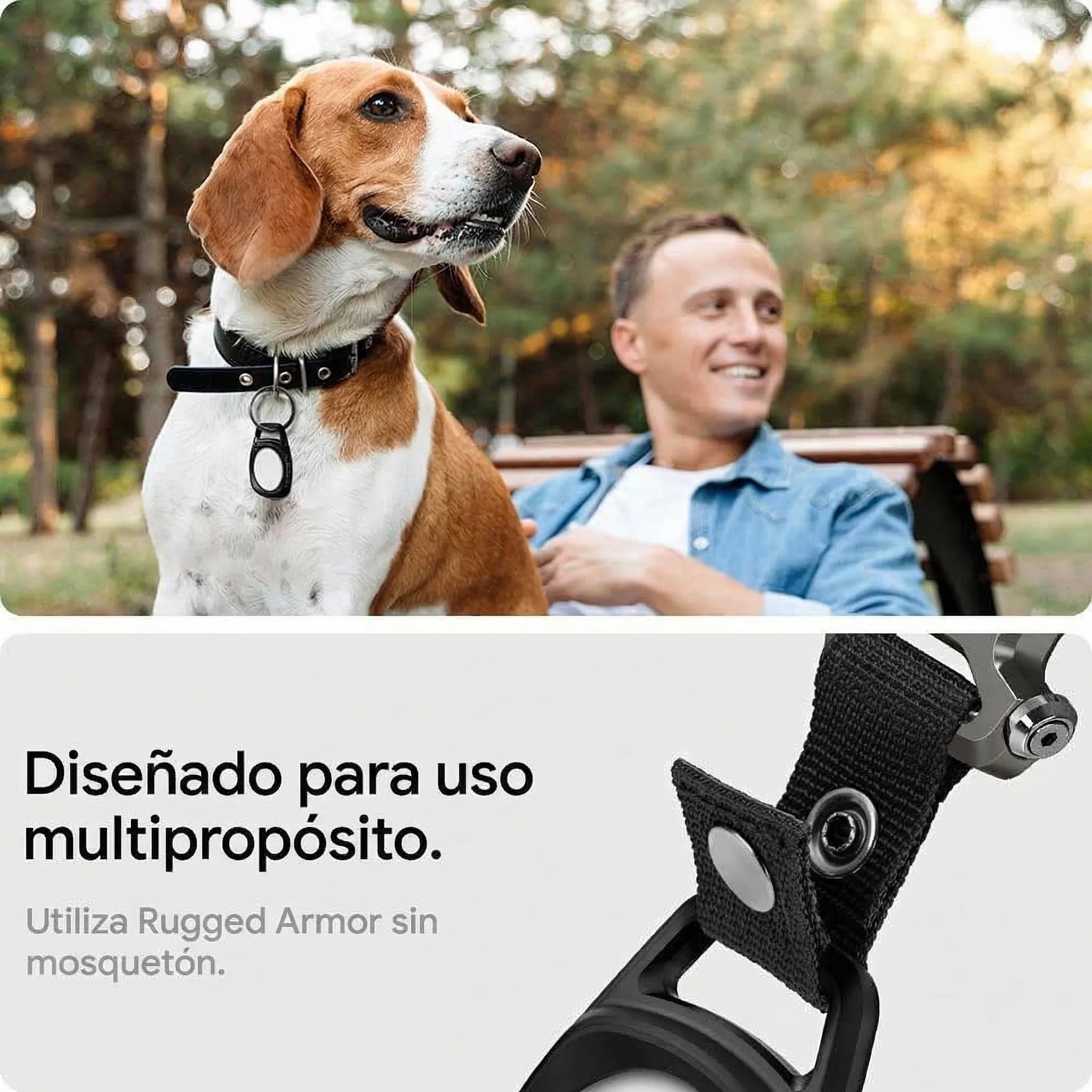 Case Llavero Rugged Armor Spigen para Airtag