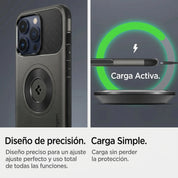 Case Spigen Slim Armor iPhone 15 Pro (MagSafe) - Gunmental