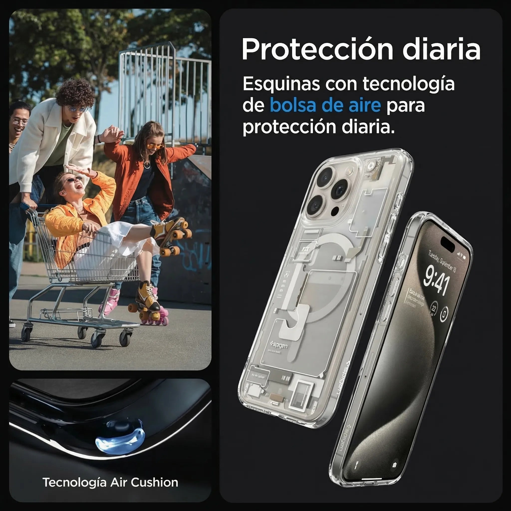 Case Spigen Ultra Hybrid Zero One Titanium iPhone 15 Pro Max (MagSafe)