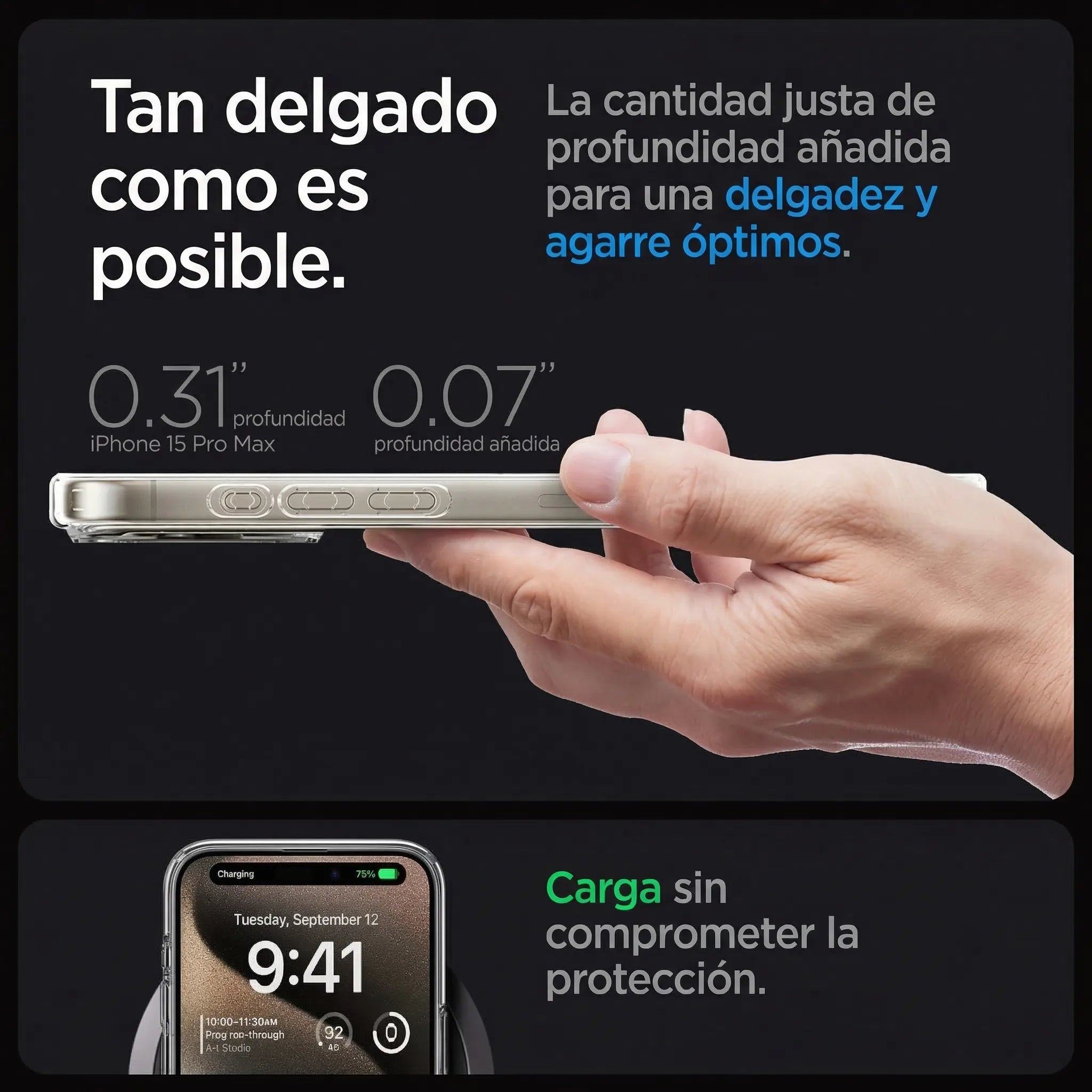 Case Spigen Ultra Hybrid Zero One Titanium iPhone 15 Pro Max (MagSafe)