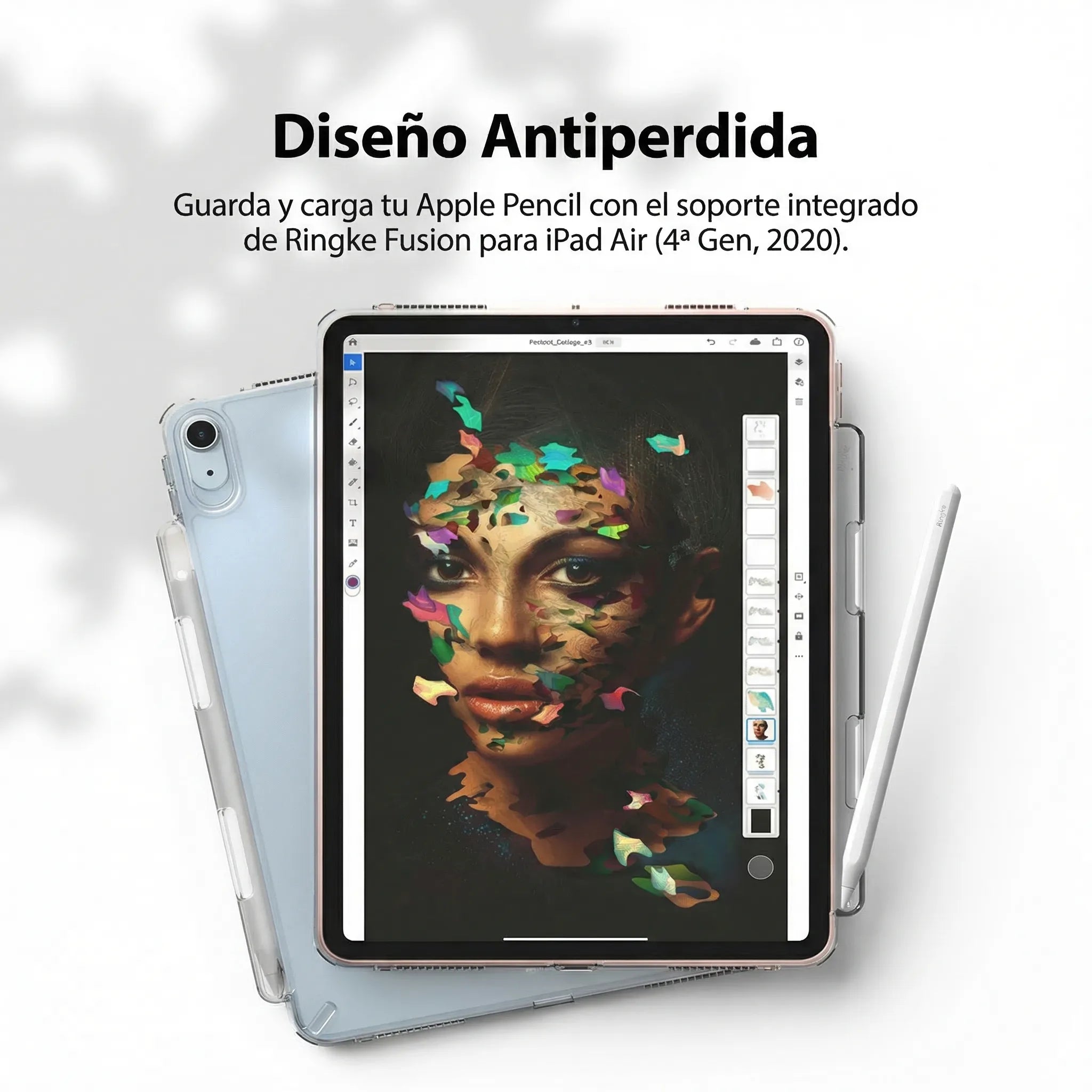 Case Ringke Fusion + Stand iPad Air 11" M3 (2025) / M2 (2024) / 10.9" (5th y 4th Generation)
