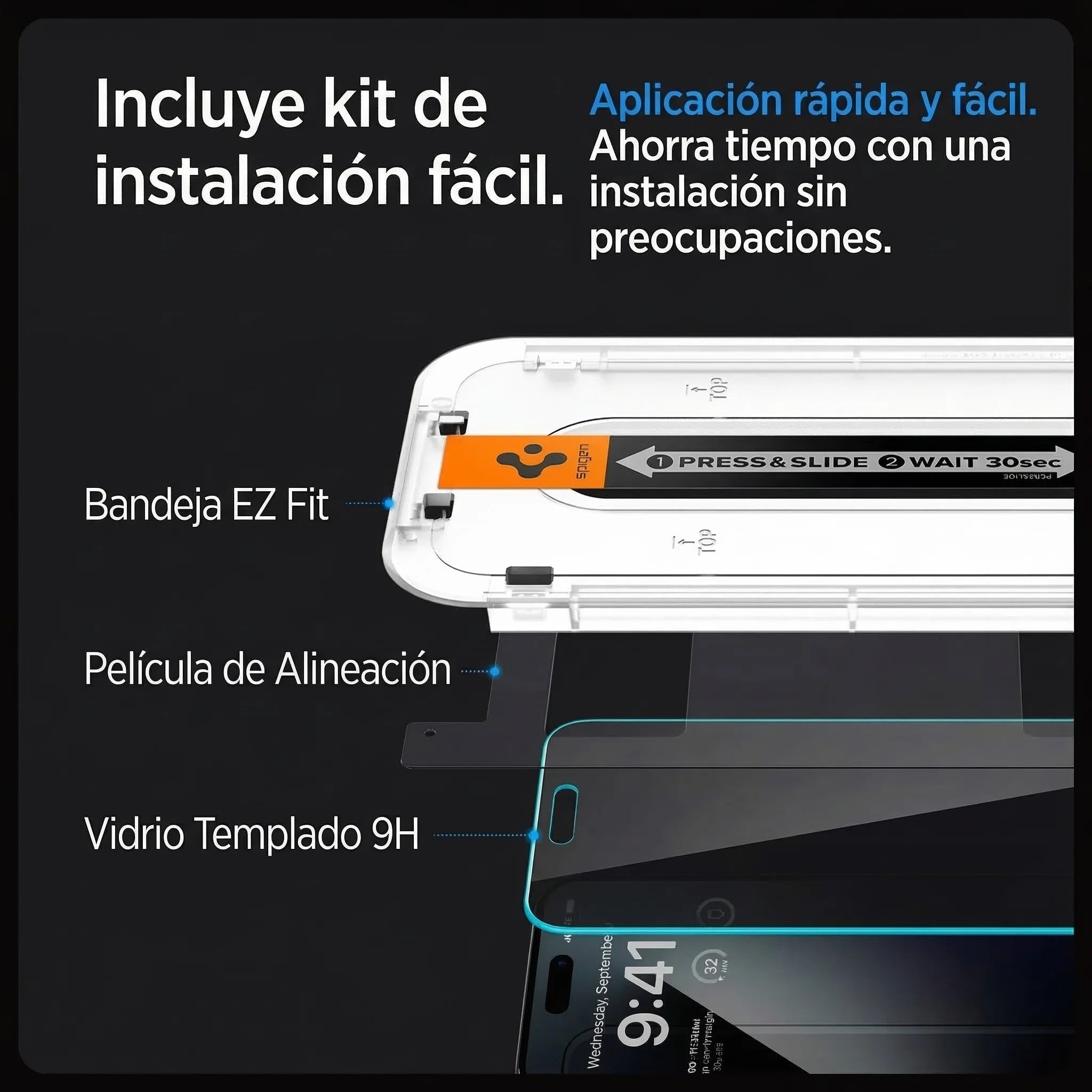 Spigen EZ FIT GLAS.tR Privacy iPhone 15 Pro Max (2 UND)