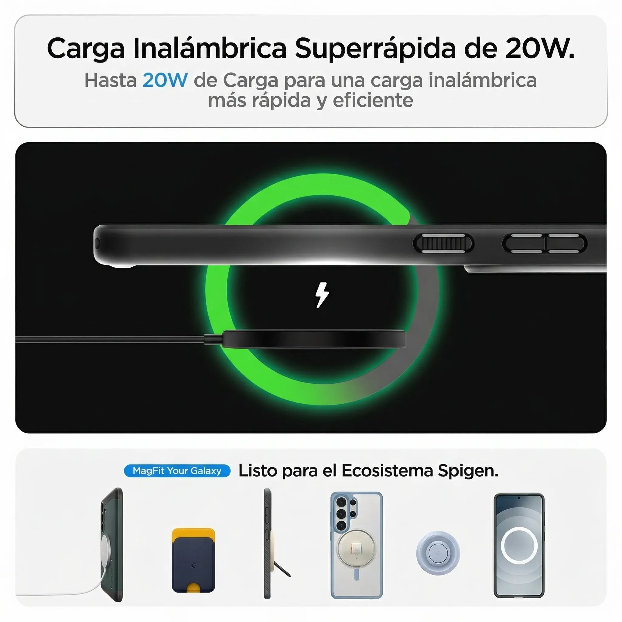 Case Spigen Ultra Hybrid Zero One Mag Fit Galaxy S26 Plus (MagSafe) Qi2 - White