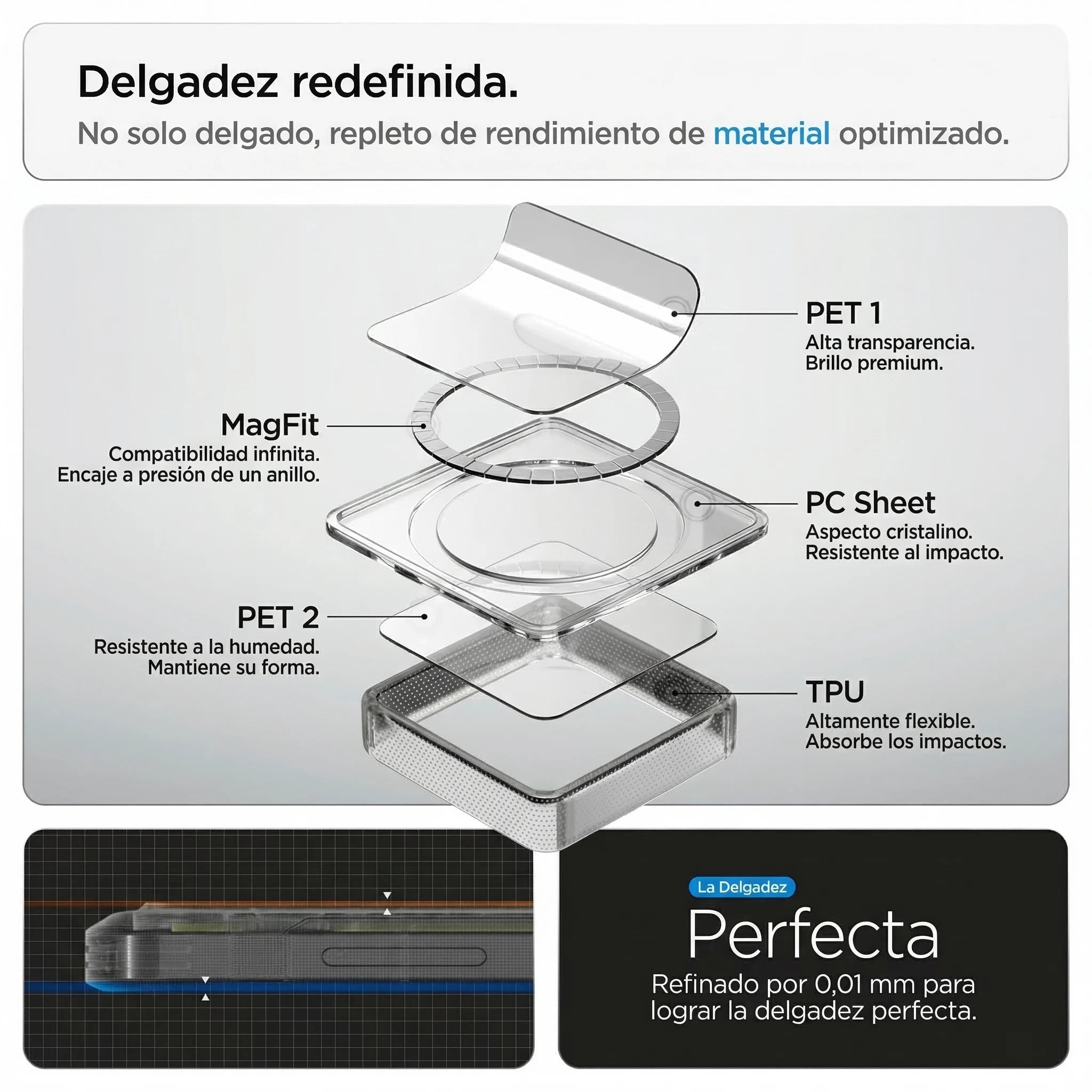 Case Spigen Ultra Hybrid Zero One Mag Fit Galaxy S26 Plus (MagSafe) Qi2 - White