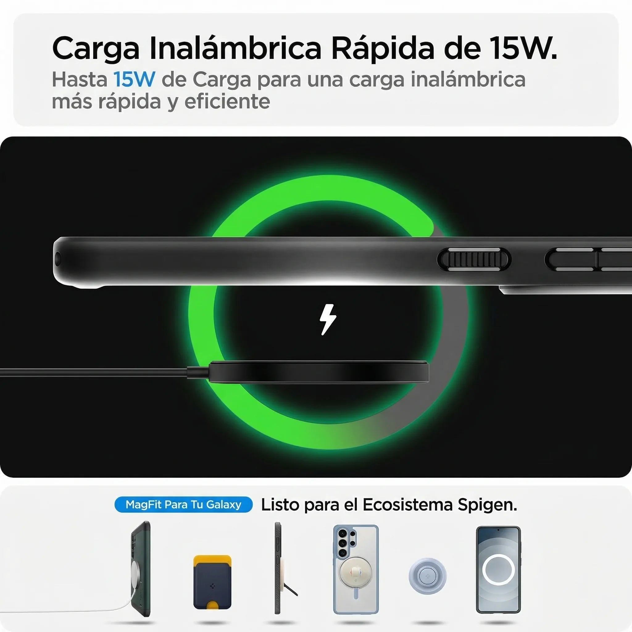 Case Spigen Ultra Hybrid Zero One Mag Fit Galaxy S26 (MagSafe) Qi2 - Black