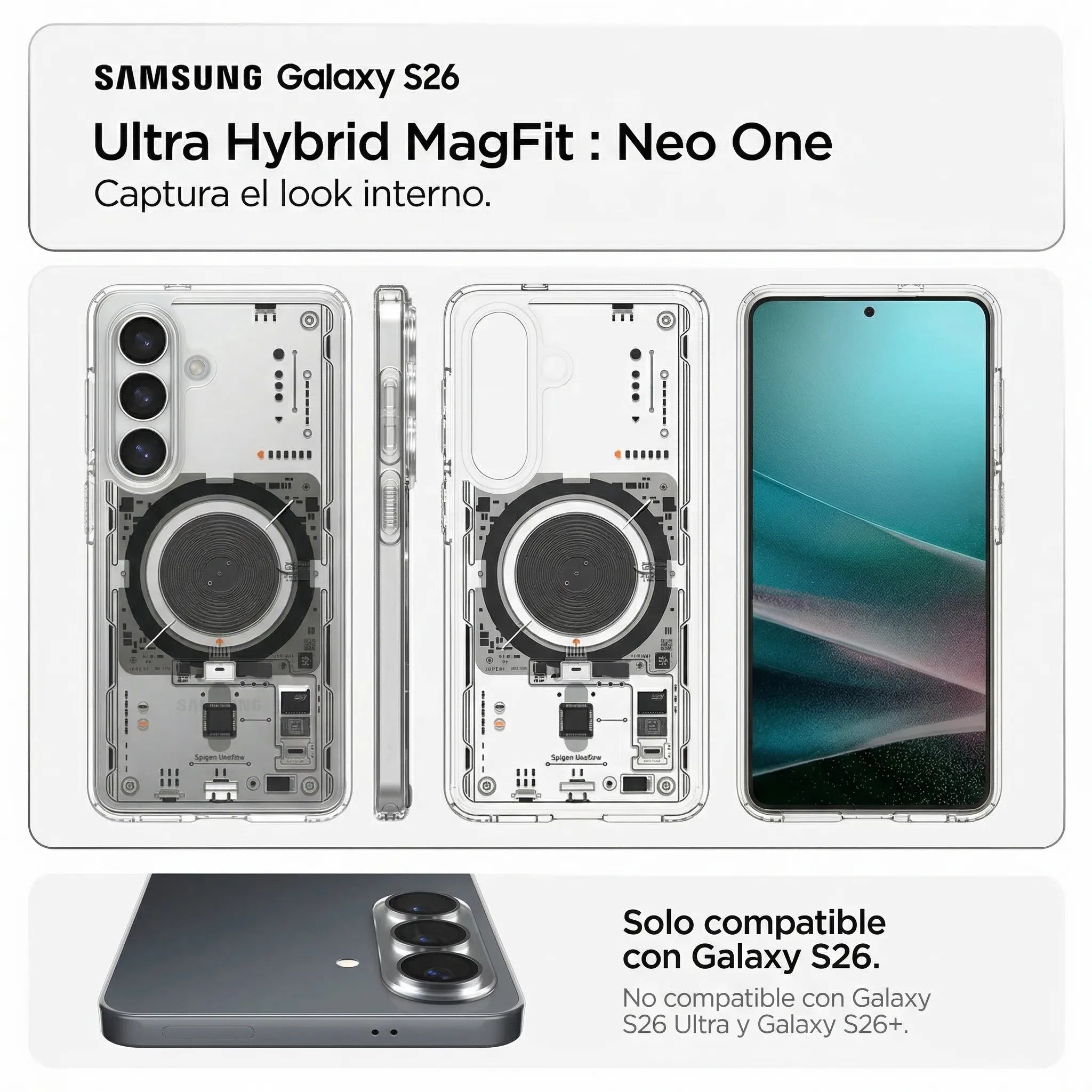 Case Spigen Ultra Hybrid Neo One Galaxy S26 (MagSafe) Qi2