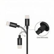 Ugreen US155 80822 USB-A / Lightning MFi 2.4A cable 1M 12W - black