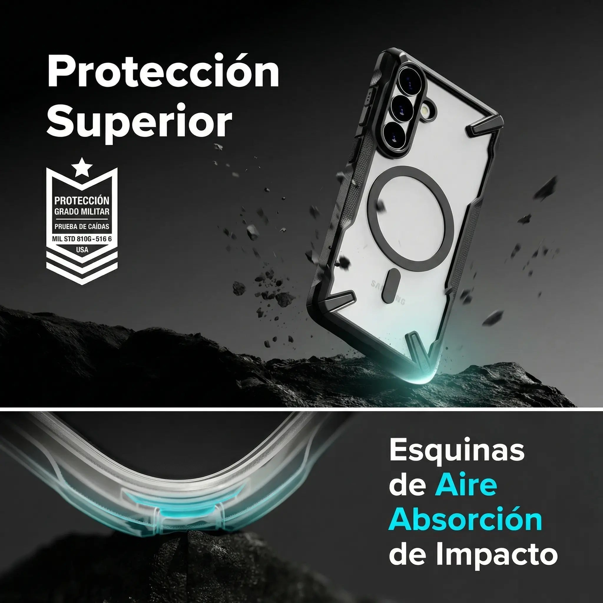 Case Ringke Fusion X Magnetic Galaxy S26 Plus (MagSafe) - Black