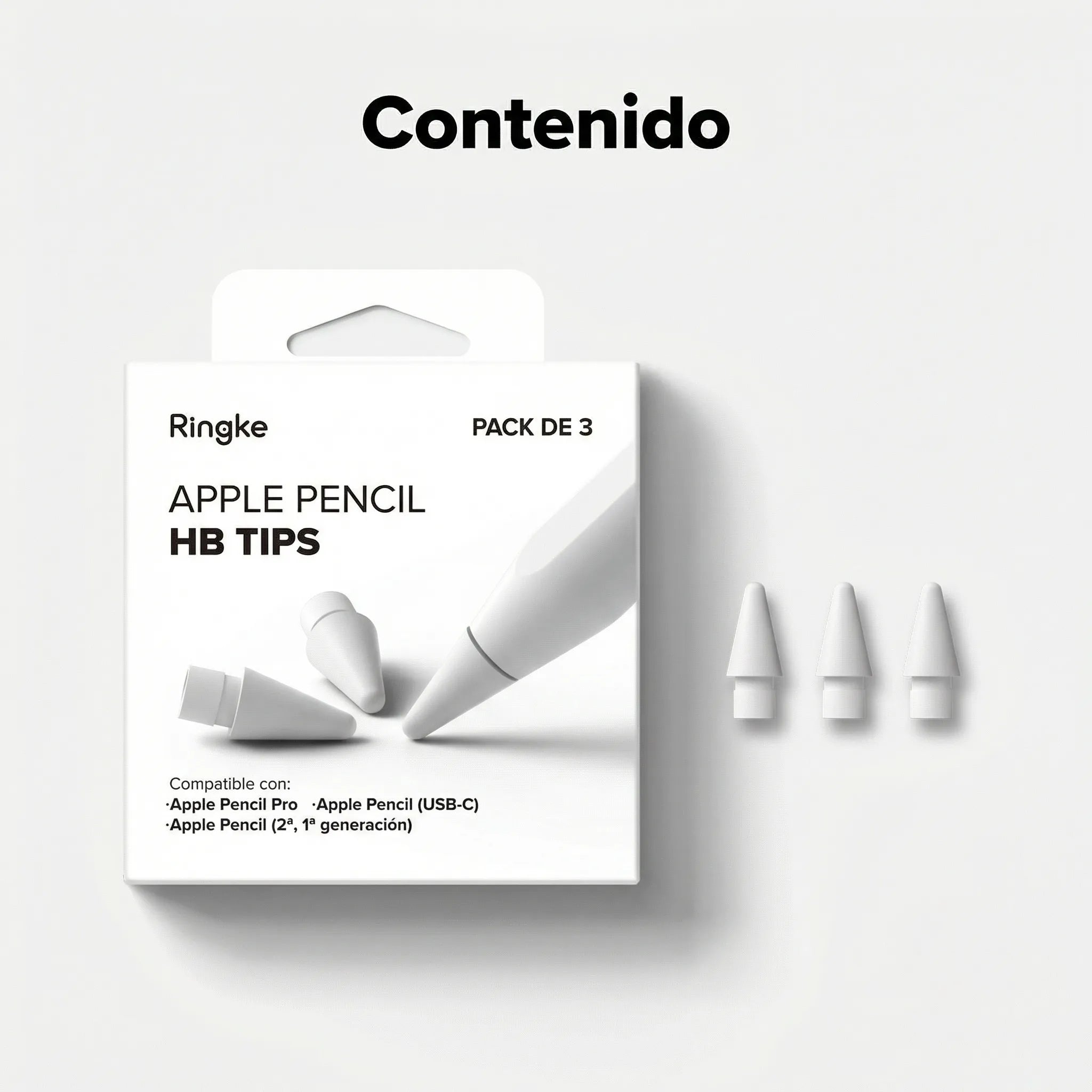 Puntas de Repuesto Ringke HB Tip Apple Pencil (3 UND)