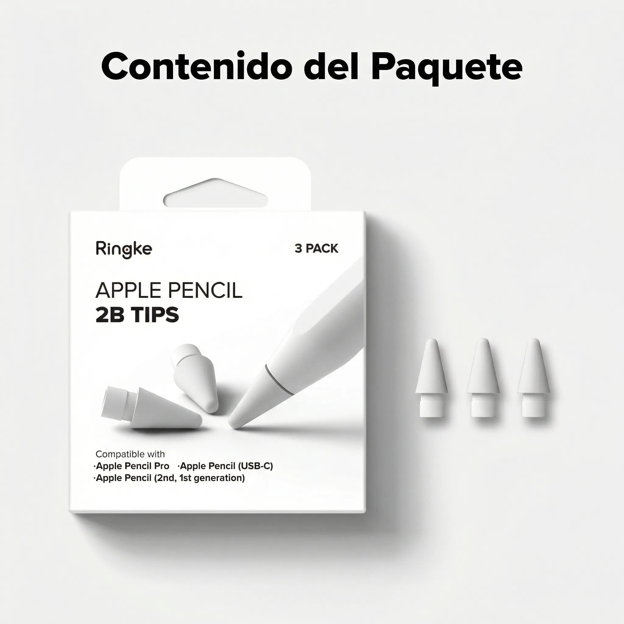 Puntas de Repuesto Ringke 2B Tip Apple Pencil (3 UND)
