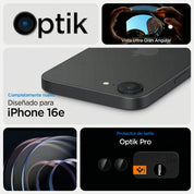 Protector de Cámara Spigen Optik Pro Ez Fit iPhone 17e / iPhone 16e (2 Pack)