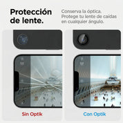 Protector de Cámara Spigen Optik Pro Ez Fit iPhone 17e / iPhone 16e (2 Pack)