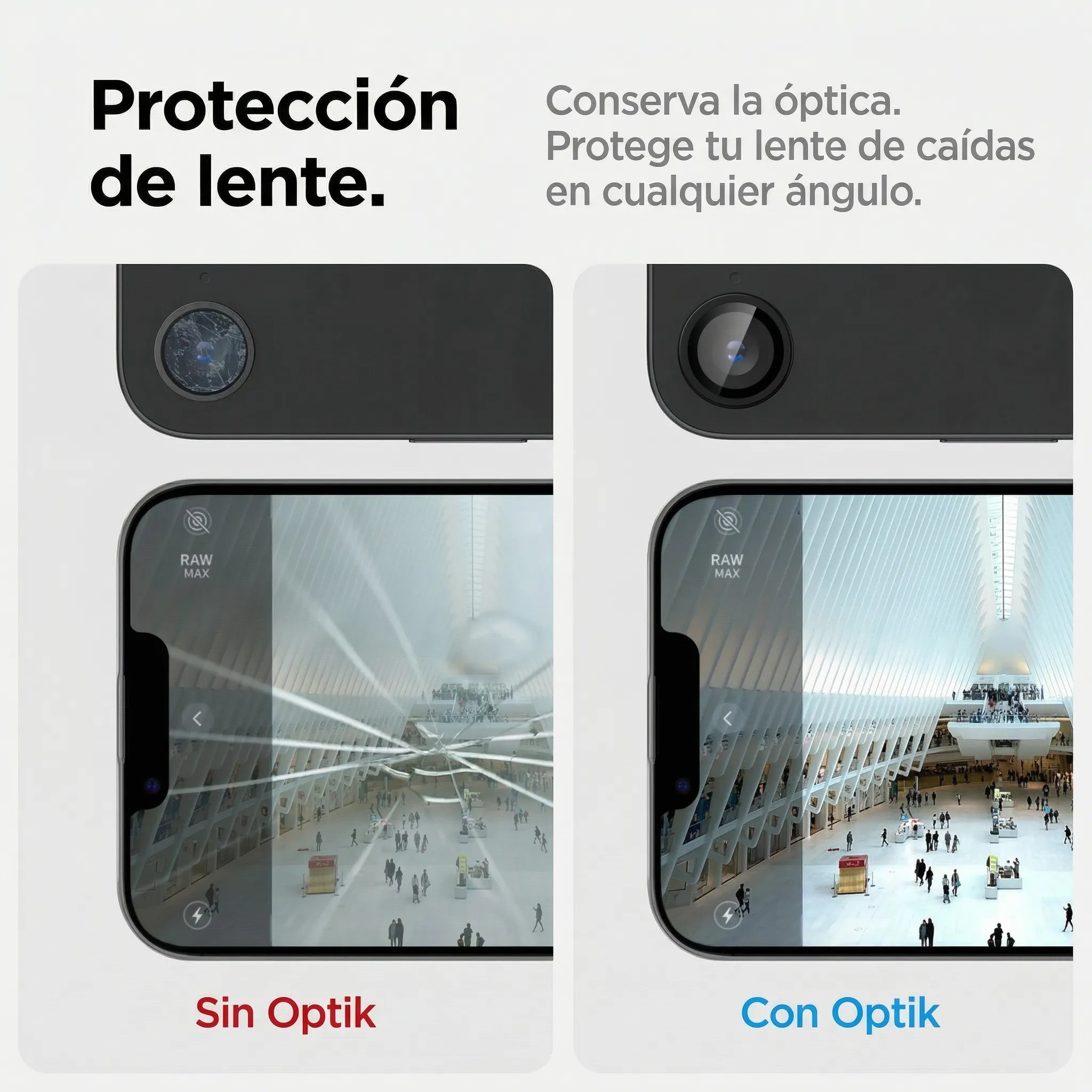 Protector de Cámara Spigen Optik Pro Ez Fit iPhone 17e / iPhone 16e (2 Pack)