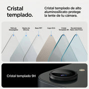 Protector de Cámara Spigen Optik Pro Ez Fit iPhone 17e / iPhone 16e (2 Pack)