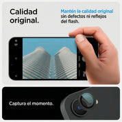 Protector de Cámara Spigen Optik Pro Ez Fit iPhone 17e / iPhone 16e (2 Pack)
