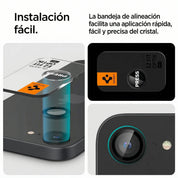Protector de Cámara Spigen Optik Pro Ez Fit iPhone 17e / iPhone 16e (2 Pack)