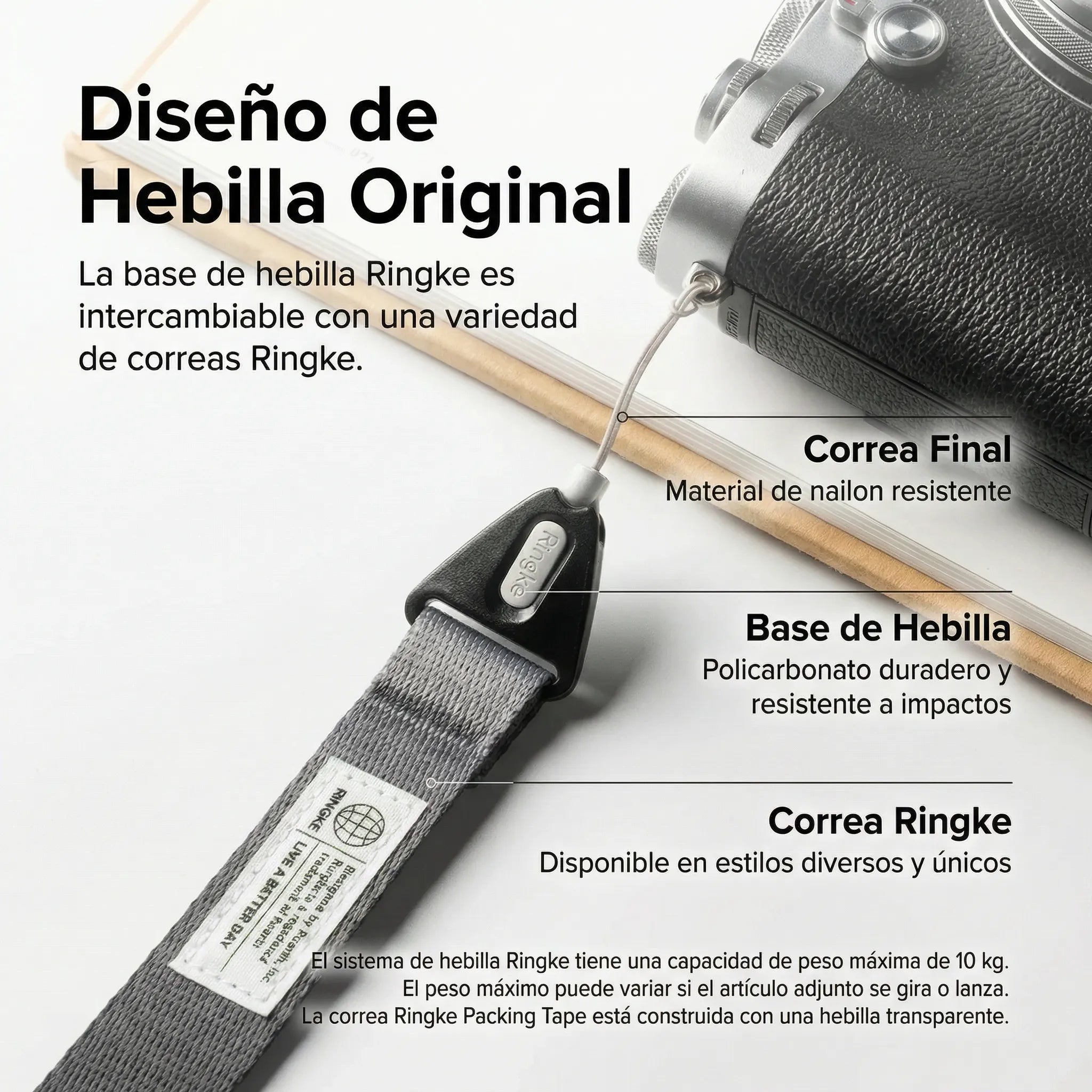 Correa Ringke Design Hand Strap - Graphite