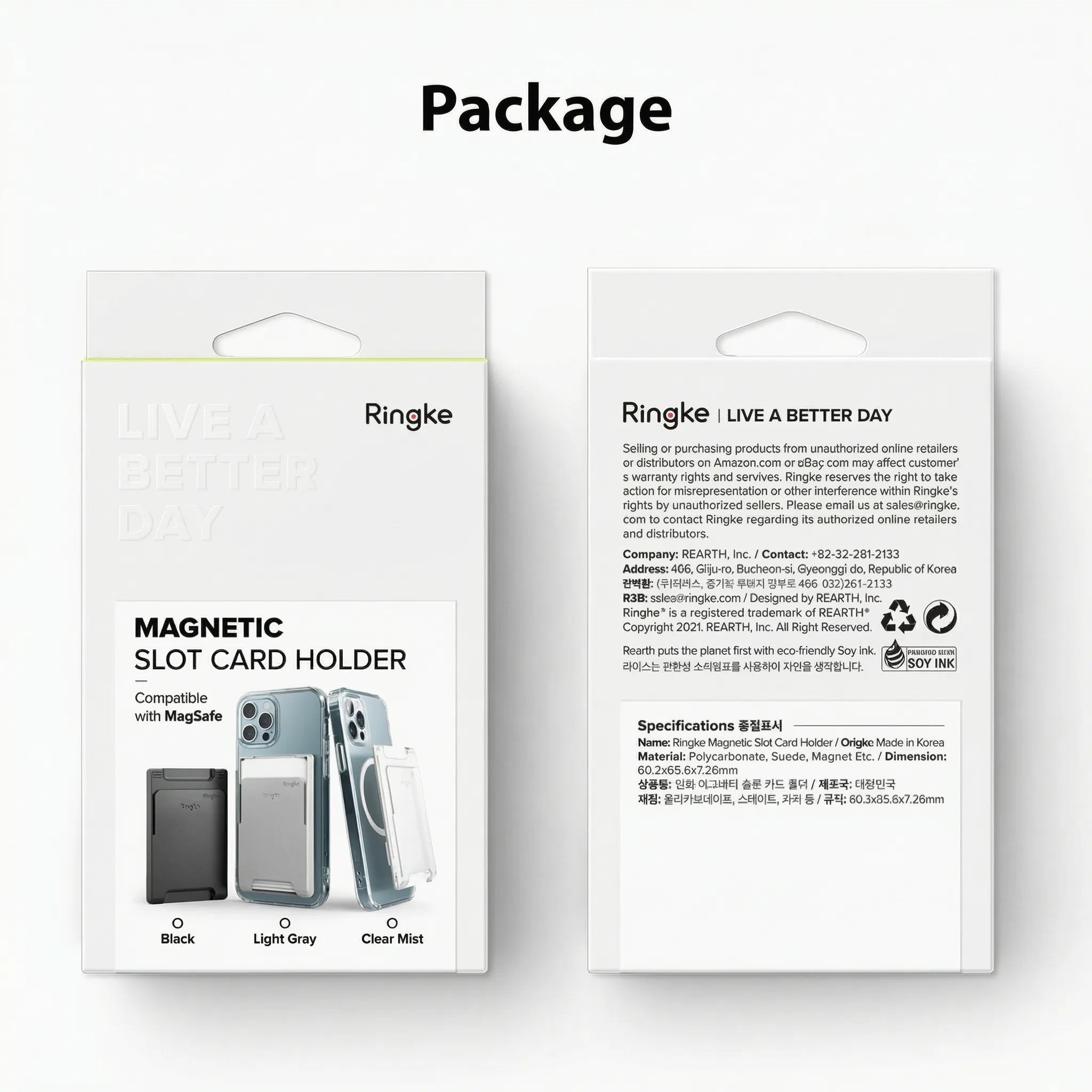 Tarjetero Ringke Card Holder Slot (Magsafe)