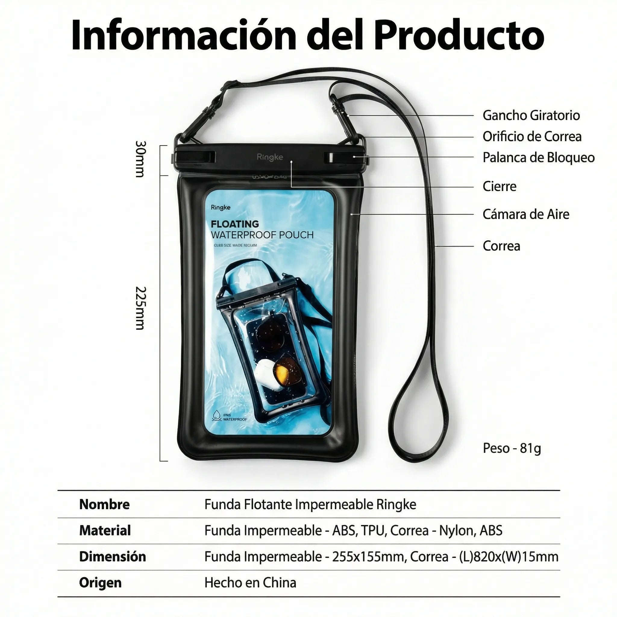 Estuche Acuático Ringke Floating Pouch Universal