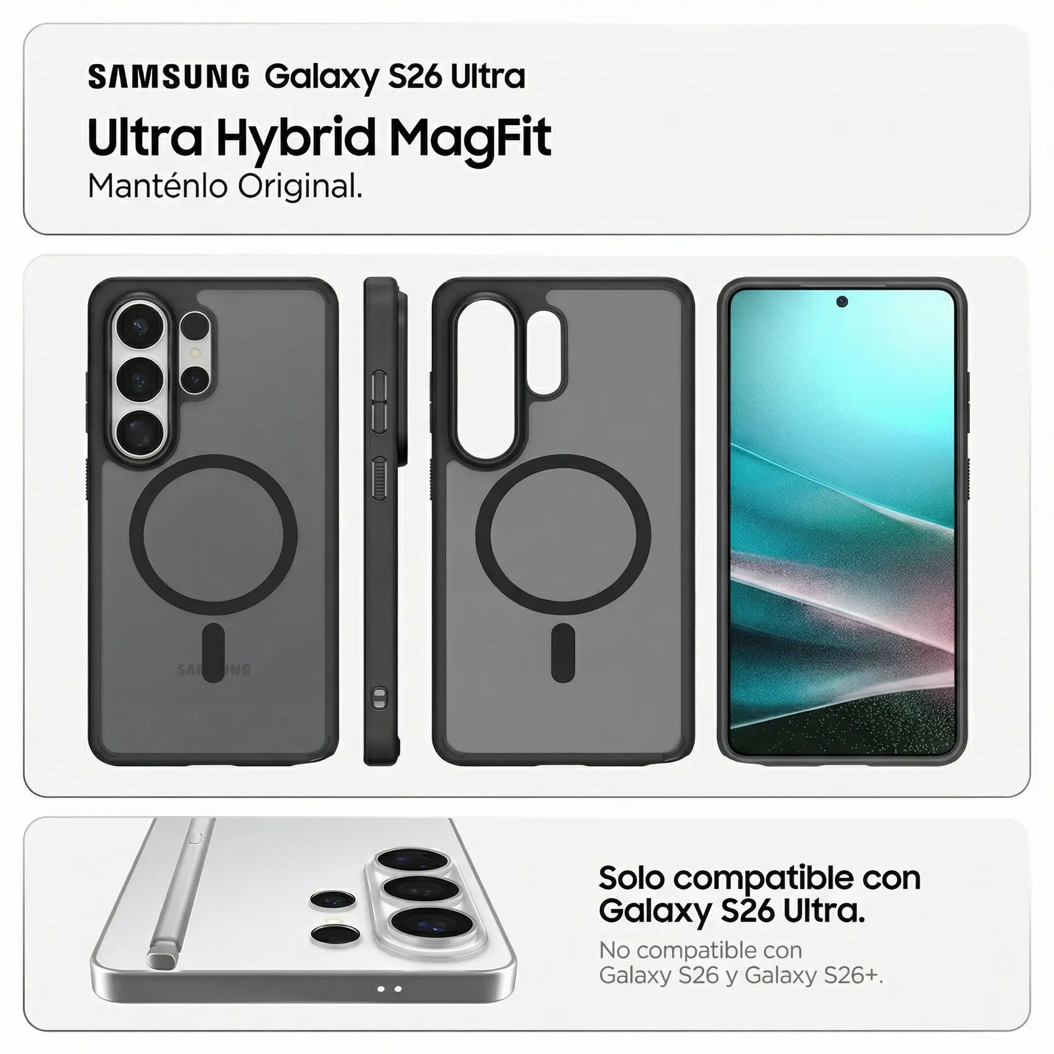 Case Spigen Ultra Hybrid Galaxy S26 Ultra (MagSafe) - Frost Black