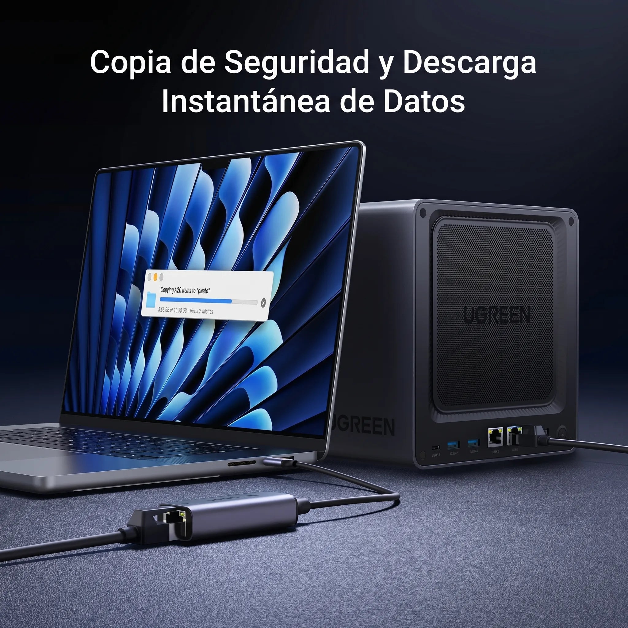 UGREEN Adaptador USB-C a Ethernet 2.5G RJ45 para Laptop y Tablet