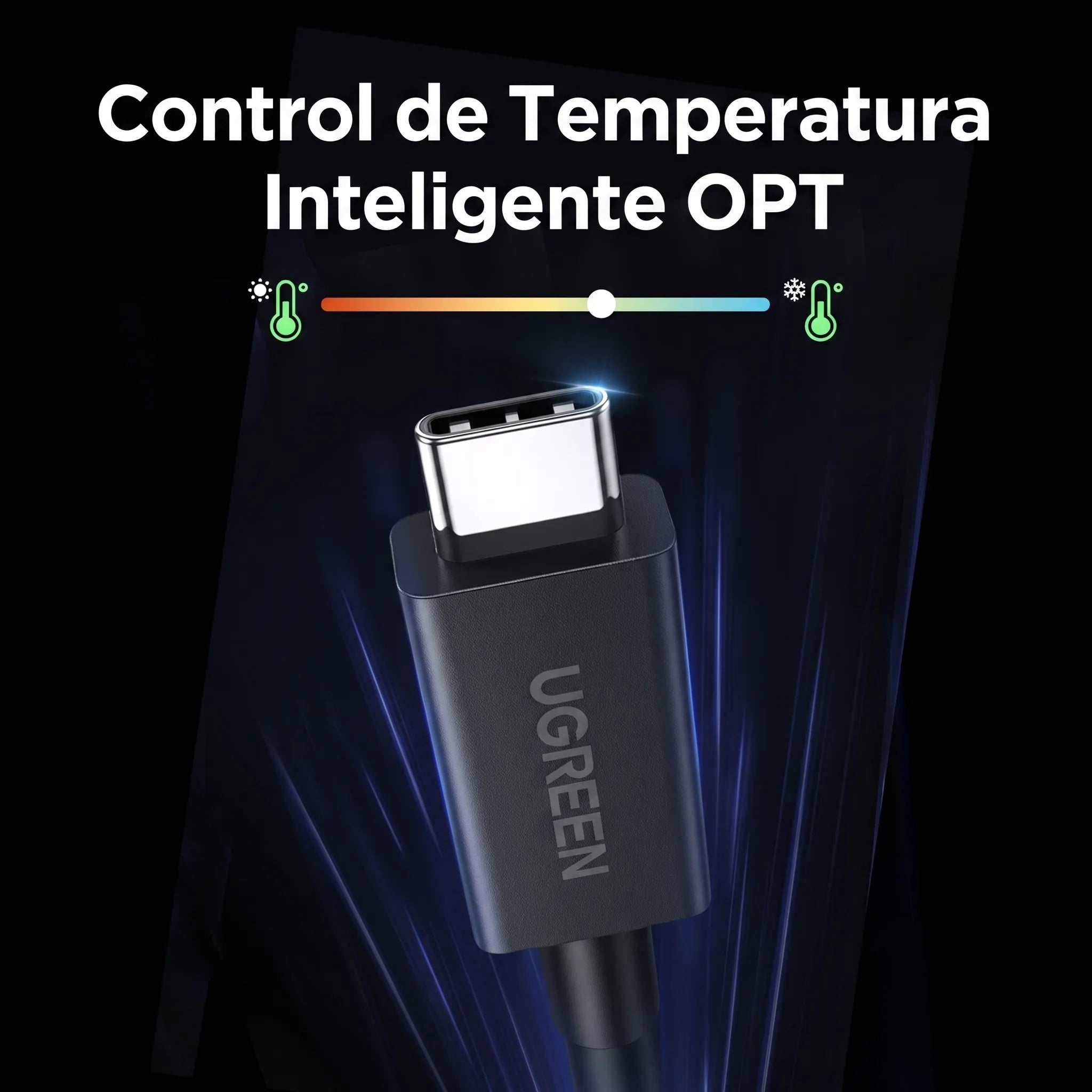 UGREEN Cable USB-C Thunderbolt 5 1M 240W - Para Carga y Video 16K