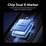 UGREEN Cable USB-C Thunderbolt 5 1M 240W - Para Carga y Video 16K