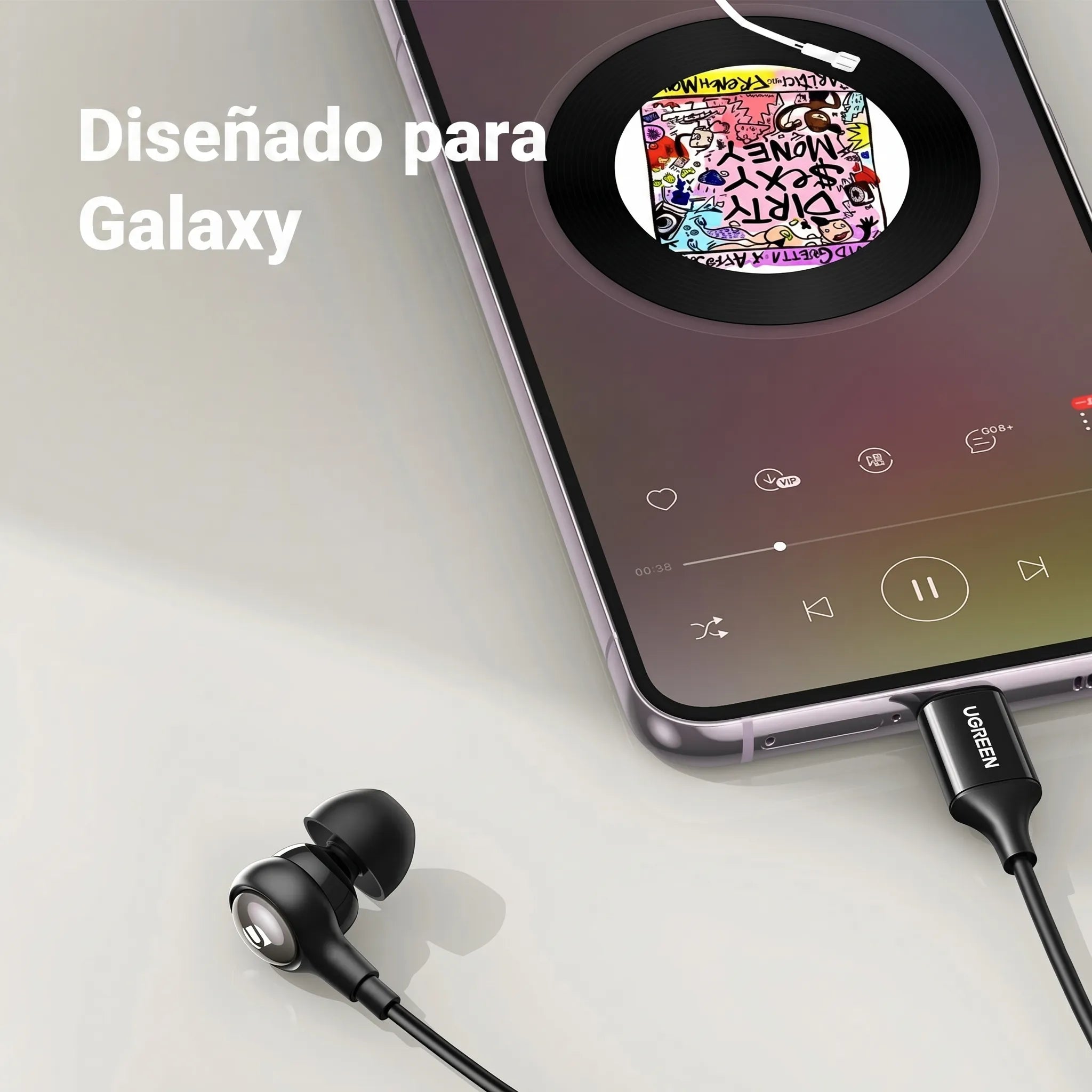 UGREEN Audífonos In-Ear USB-C EP103 Con Control y Micrófono