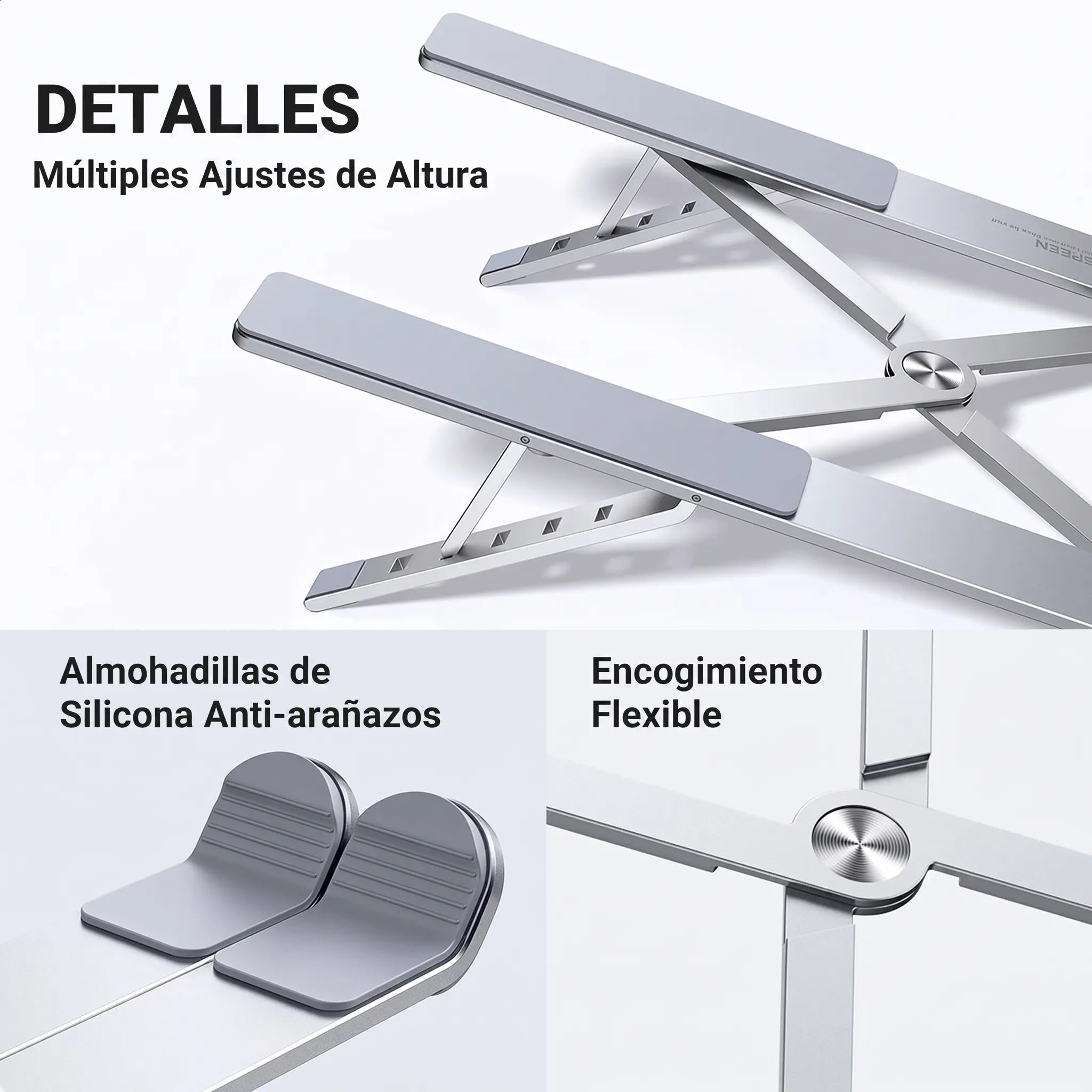 UGREEN Soporte Para Laptop Ajustable De Escritorio Ergonómico
