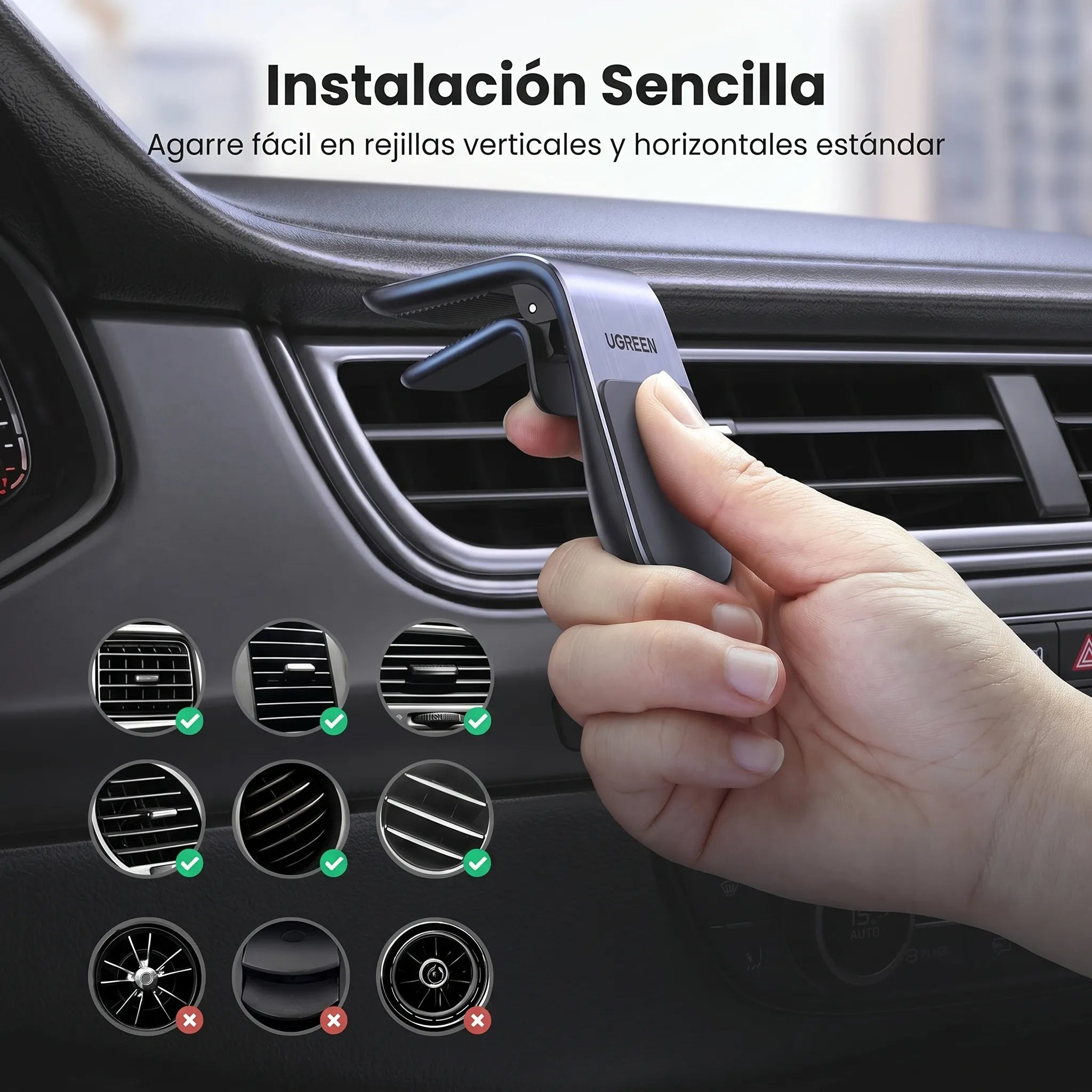 UGREEN Soporte Magnético Para Celular En Auto