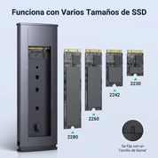 UGREEN carcasa SSD M.2 NVMe USB-C para discos externos
