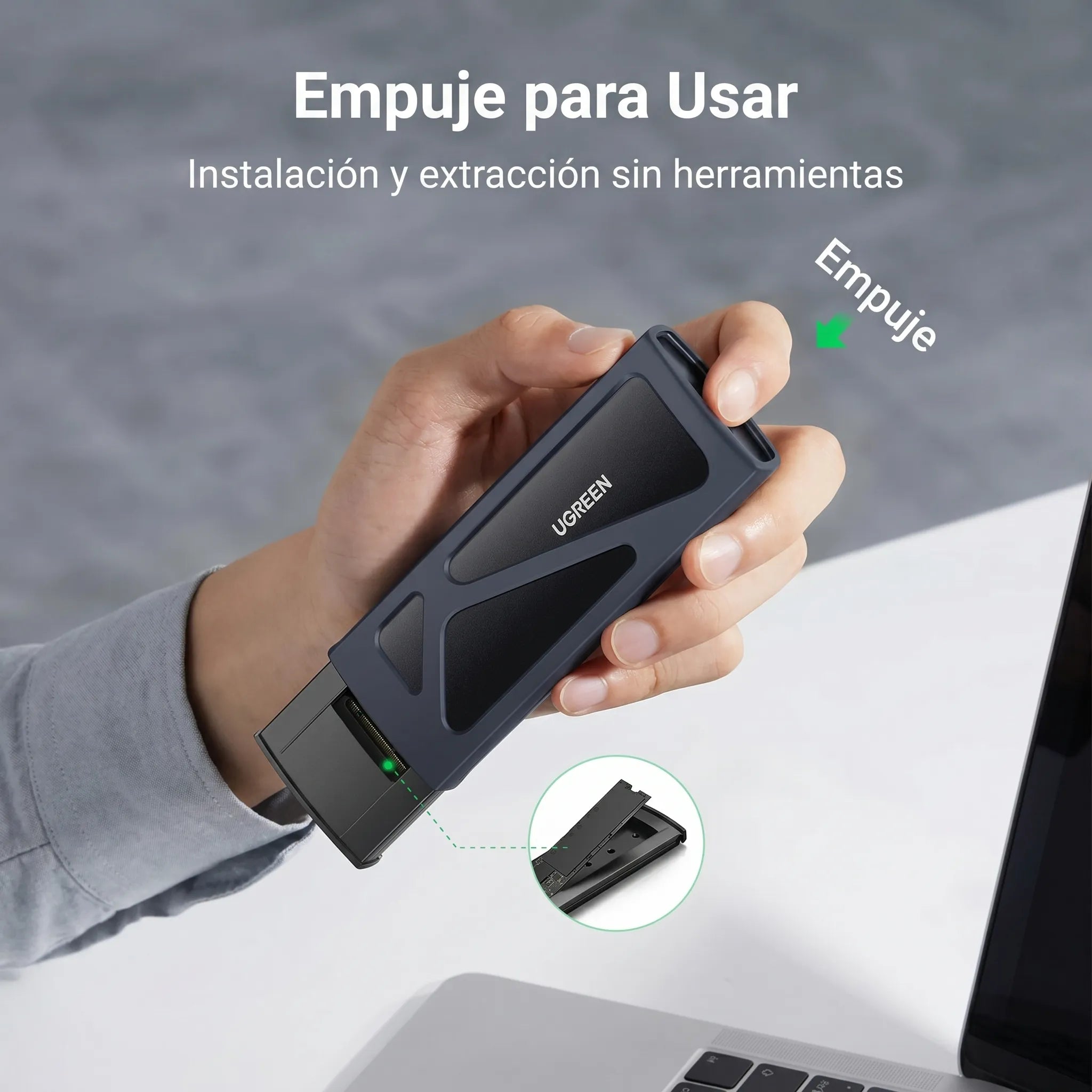 UGREEN carcasa SSD M.2 NVMe USB-C para discos externos