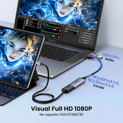 UGREEN capturadora HDMI a USB-A y USB-C para streaming y videollamadas