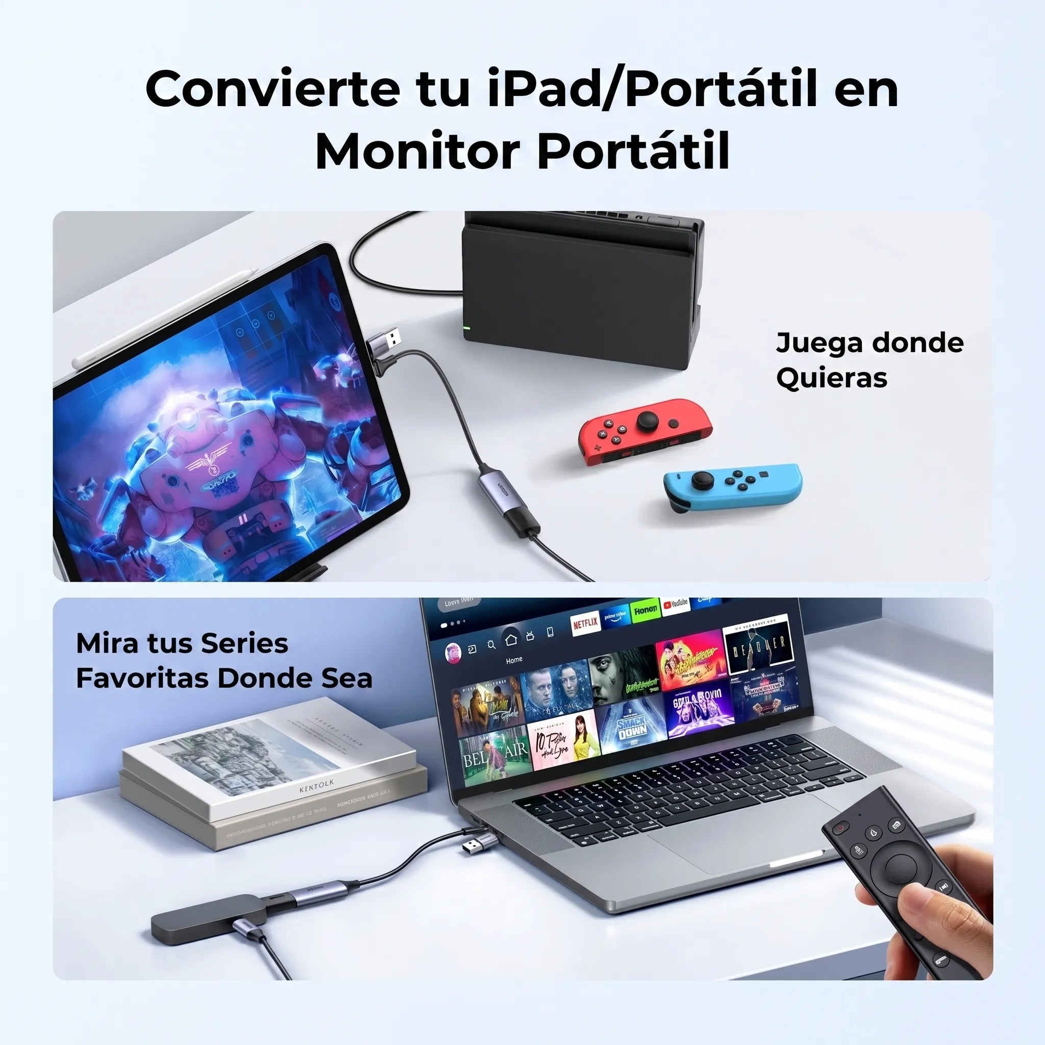 UGREEN capturadora HDMI a USB-A y USB-C para streaming y videollamadas