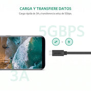 UGREEN cable extensor USB-C 1M 10Gbps PD 100W