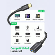 UGREEN adaptador OTG USB-C a USB-A 3.0 para memorias y periféricos