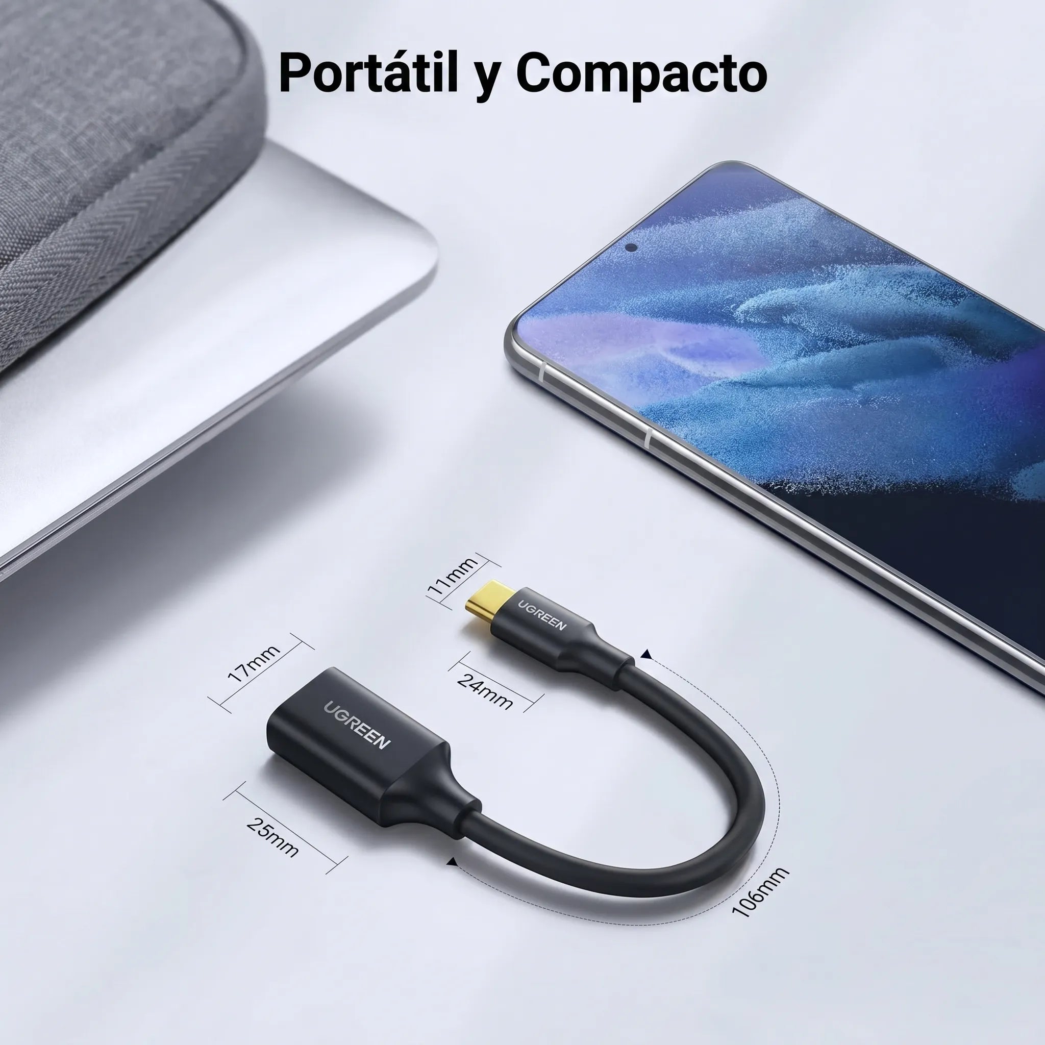 UGREEN adaptador OTG USB-C a USB-A 3.0 para memorias y periféricos
