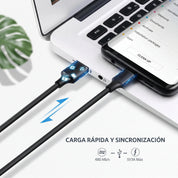 UGREEN cable USB-A a USB-C 1M 15W 3A QC3.0 para carga y datos