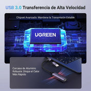 UGREEN capturadora HDMI a USB-A y USB-C 1080p 60Hz para streaming