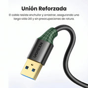 UGREEN cable extensor USB-A 3.0 1M 5Gbps para periféricos y discos