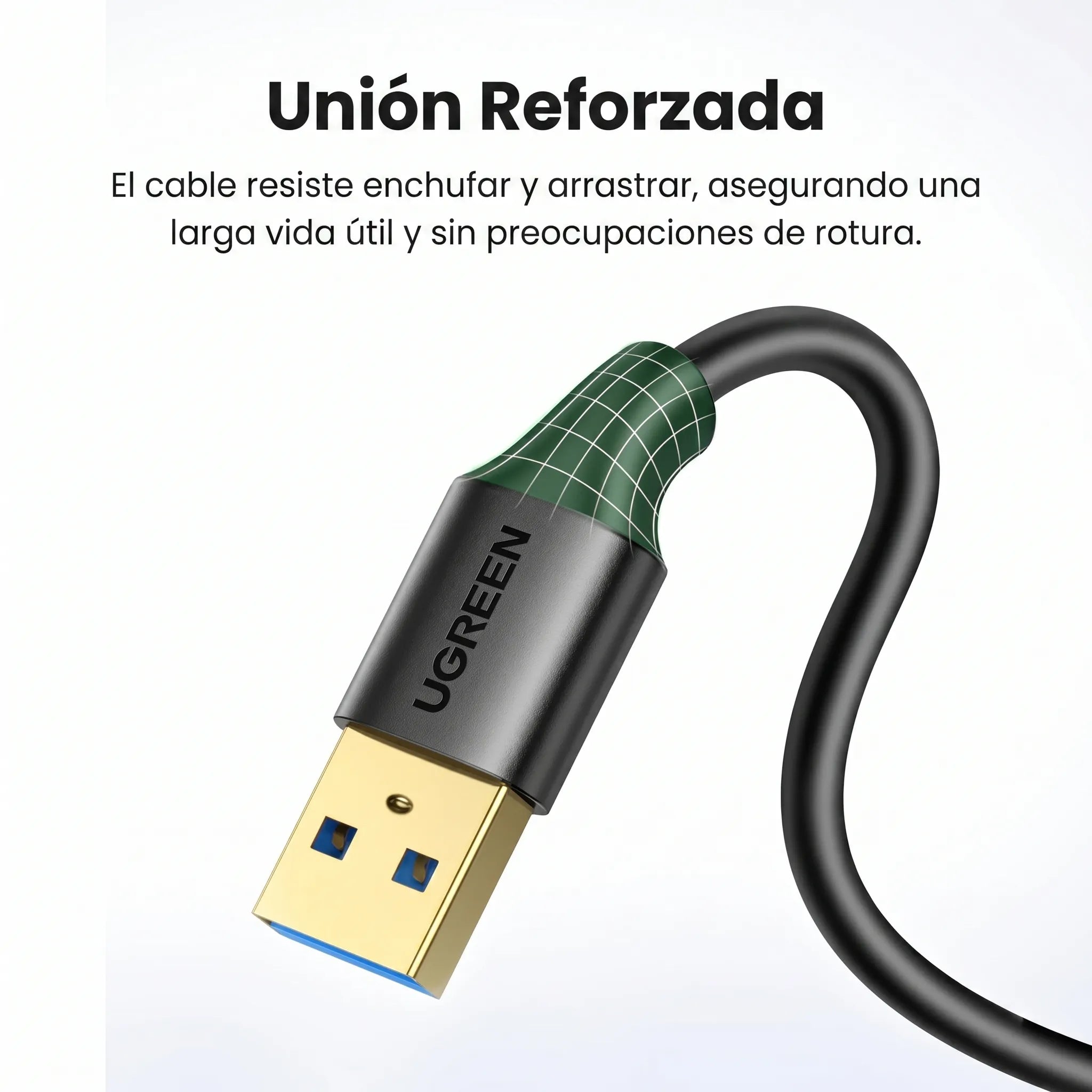 UGREEN cable extensor USB-A 3.0 1M 5Gbps para periféricos y discos
