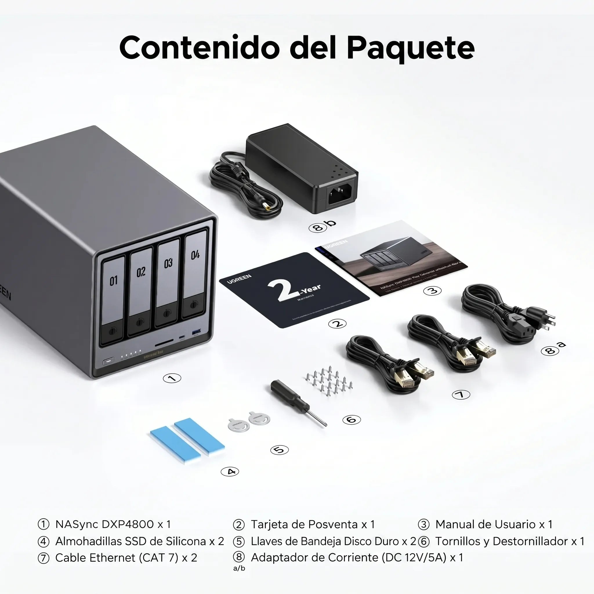 UGREEN NASync DXP4800 Plus - NAS 4 bahías 10GbE para creadores